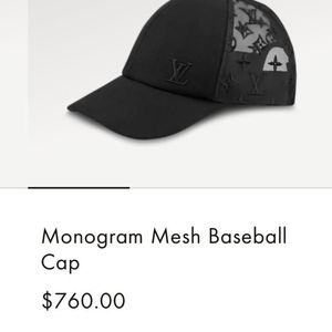Authentic Louis Vuitton monogram baseball cap SIZE 60 ONESIZEall